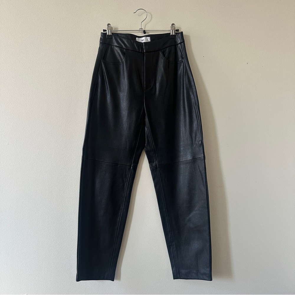 MNG faux leather pants